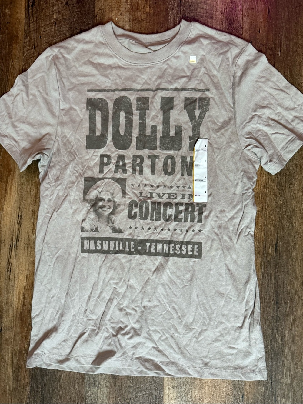 Dolly Parton Graphic Concert Tee - Light Gray